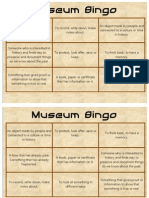 Museum Bingo