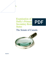 
Examination of Senator Duffy’s Primary and Secondary Residence Status