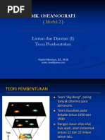 Download 2 Daratan dan Lautan I  Teori Pembentukan 2ppt by Ady Olivers Sasaja SN142360494 doc pdf