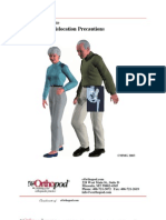 Artificial Hip Dislocation Precautions