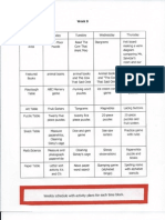 Weekly Planning Sheet