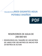 RESERVORIOS GIGANTES AGUA POTABLE DISEÑOS 2