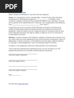 Download All-Purpose Interview Release by dearrich SN14238679 doc pdf