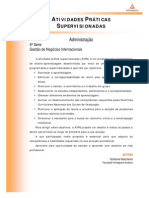 Cead 20131 Administracao Pa - Administracao - Gestao de Negocios Internacionais - NR (Dmi827) Atividades Praticas Supervisionadas Atps 2013 1 Adm 5 Gestao Negocios Internacionais