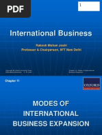 288 33 Powerpoint Slides Chapter 11 Modes International Business Expansion