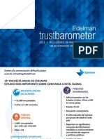 Barómetro de la Confianza de Edelman 2013