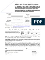 2013 Boat Parade Entry Form