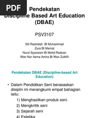 Pendekatan Dbae Pdf