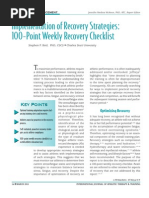 Download Implementation of Recovery Strategies- 100-Point Weekly Recovery Checklist 1 by Aarron Rivers SN142420271 doc pdf