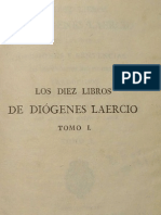Diogenes de Laercio-De Los Filósofos Más Ilustres Tomo-1