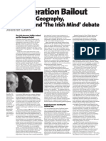 Generation Bailout: Art, Psycho-Geography, and The Irish Mind' Debate