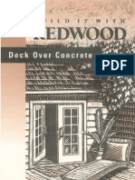 Build a Beautiful Redwood Deck Over an Aged Concrete Patio
