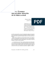 Duelo y Trauma una peculiar situación de la clínica actual