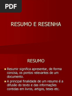 Resumo e Resenha