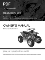 X300 - Extreme 300cc ATV Owners Manual