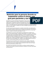 Nutricion Durante El Cancer