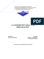 LA EXPOSICIÓN ORAL