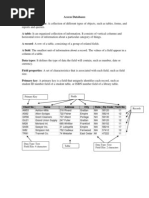 Introduction To Microsoft Access