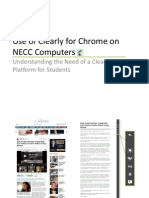 Use of Clearly For Chrome On NECC Computers: Understanding The Need of A Clear Online Platform For Students