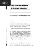 Tipos Psicológicos e Áreas do Conhecimento - Em Busca da Identidade Vocacional