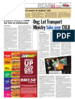 Thesun 2009-04-13 Page02 Ong Let Transport Ministry Take Over CVLB
