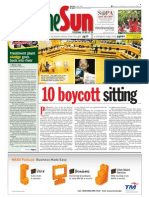 Thesun 2009-04-15 Page01 10 Boycott Sitting