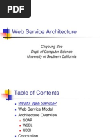 Web Service Architecture: Chiyoung Seo Dept. of Computer Science University of Southern California