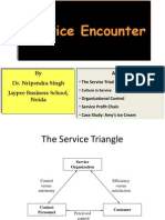 Service Encounter: by Dr. Nripendra Singh Jaypee Business School, Noida Agenda