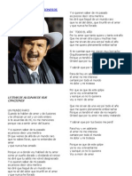 Letras de Algunas Canciones de Don Antonio Aguilar