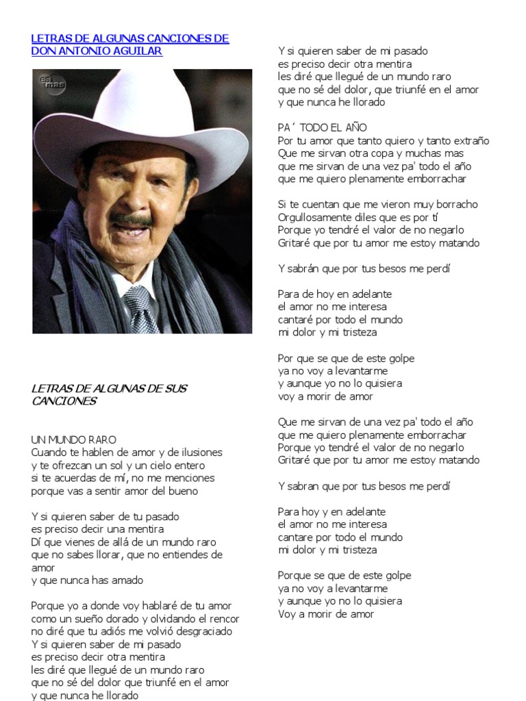 De Todo El Mundo Letra
