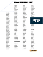Action Verb List PDF