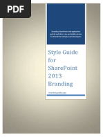 Style Guide For SharePoint 2013 Branding