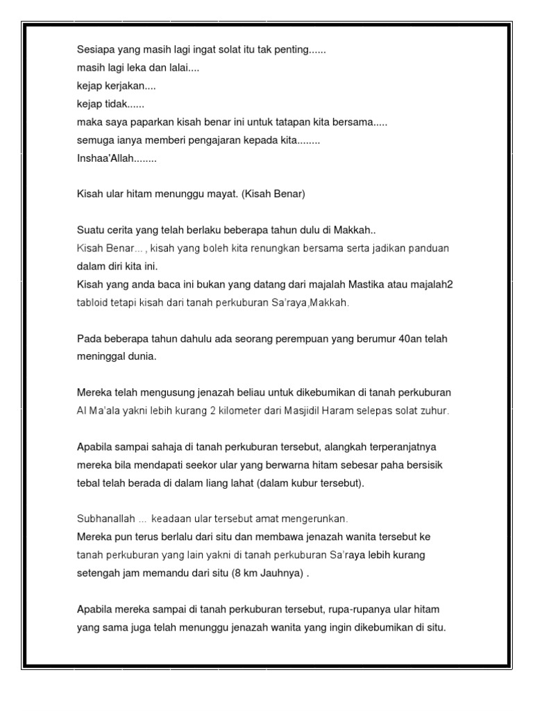 Akibat Meninggalkan Solat Pdf