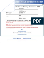 UPSC - Registration Slip