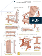 How to Build an Adirondack Lawn Chair and Table