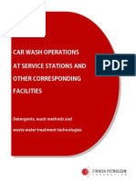 Car Wash Operations at Service Stations and Other Corresponding Facilities