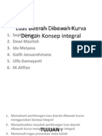 Luas Daerah Dibawah Kurva Dengan Konsep Integral