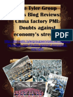 The Tyler Group News Blog Reviews - China Factory PMI - Doubts Against Economy's Strength