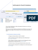 Using Oracle FastFormula For Payroll Calculations