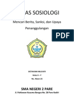 TUGAS SOSIOLOGI (Penyimpangan Sosial)