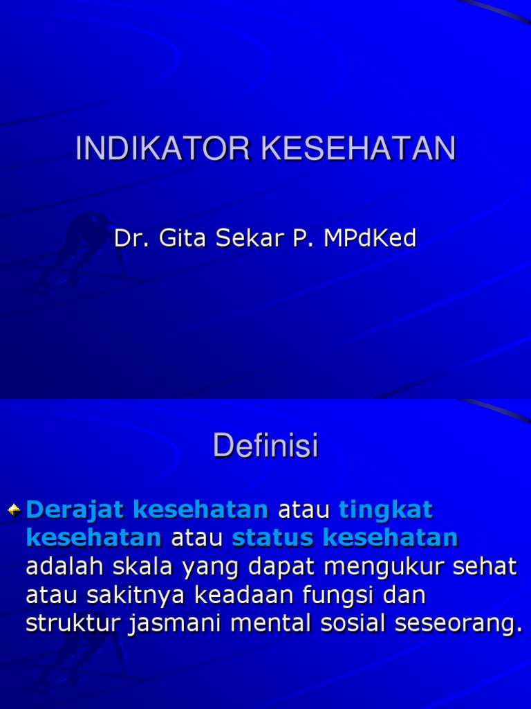 Derajat Indikator Kesehatan Pdf