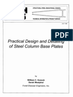 William .C.honeck and Derek Westphal,Practical Design and Detailing of Steel Column Base Plates (1999)