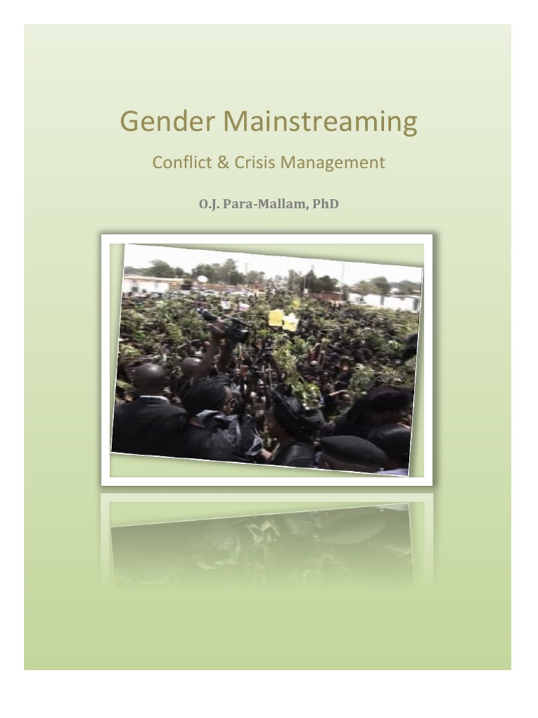 Gender Mainstreaming in Conflict Management | PDF | Gender | Gender Studies