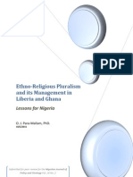 Niss - March 2011 - Ethno Religious Pluralism