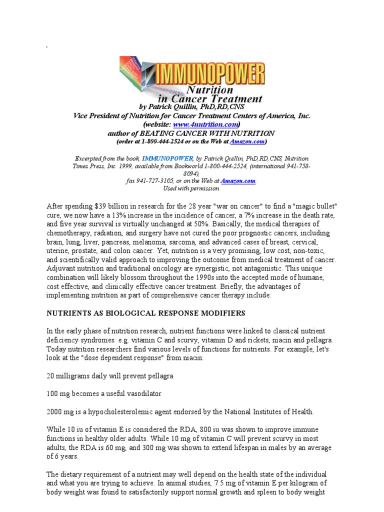 NUTRITION FOR CANCER PATIENTS GUIDELINES PDF visual data 5
