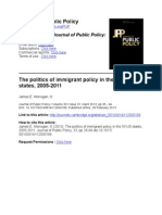 Journal of Public Policy The Politics of Immigrant Policy in The 50 US States, 2005 2011
