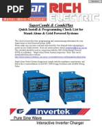 Check List - Off Grid Power Systems