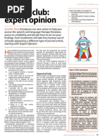 Download Journal club expert opinion by Speech  Language Therapy in Practice SN142531455 doc pdf