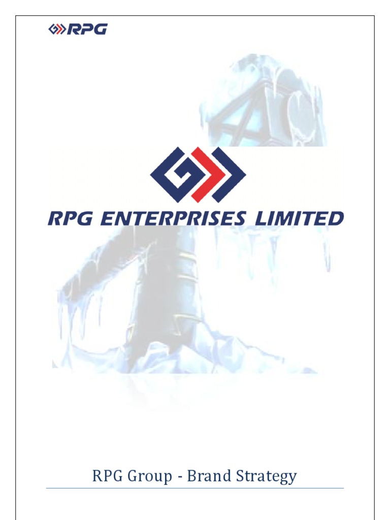 RPG Group Brand Strategy PDF Brand Advertising
