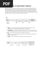 How To Read Ukulele Tablature